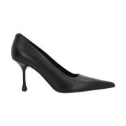 Zwarte leren hakken met iconisch monogram Jimmy Choo , Black , Dames