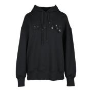 Katoenen sweatshirt Msgm , Black , Dames