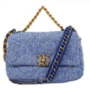 Pre-owned Canvas chanel-bags Chanel Vintage , Blue , Dames