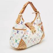 Pre-owned Leather louis-vuitton-bags Louis Vuitton Vintage , White , D...