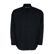 Lange Mouwen Shirt in Trendy Stijl Marni , Black , Heren