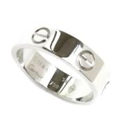 Pre-owned Metal rings Cartier Vintage , White , Dames