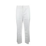 Lyocell Katoen Elastaan Broek Dondup , White , Dames