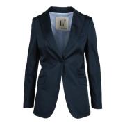 Chique Jas in Acetaat Viscose Mix L'Autre Chose , Blue , Dames