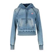 Katoenmix Sweater Diesel , Blue , Dames