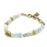 Pre-owned Metal bracelets Chanel Vintage , Blue , Dames