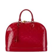 Pre-owned Leather handbags Louis Vuitton Vintage , Red , Dames