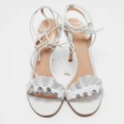 Pre-owned Leather sandals Gianvito Rossi Pre-owned , Gray , Dames