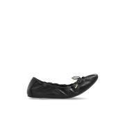 Leren ballerina's Joelle Salvatore Ferragamo , Black , Dames