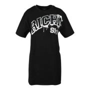 Sportief Katoenen T-shirt Richmond , Black , Dames