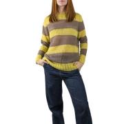 Lurex Mohair Trui Aw23 Maliparmi , Yellow , Dames