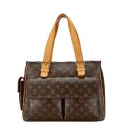 Pre-owned Canvas handbags Louis Vuitton Vintage , Brown , Dames