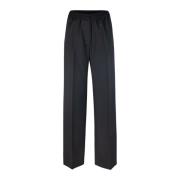 Zwarte broek met rechte pijpen Max Mara , Black , Dames