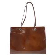 Pre-owned Fabric handbags Cartier Vintage , Brown , Dames