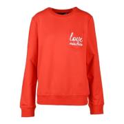 Katoenen Gebreide Trui Love Moschino , Red , Dames