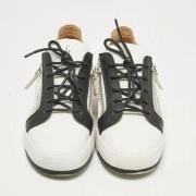 Pre-owned Leather sneakers Giuseppe Zanotti Pre-owned , White , Dames