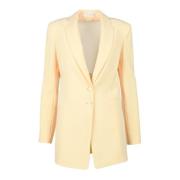 Elegante Jas met Polyester en Elastaan Patrizia Pepe , Yellow , Dames