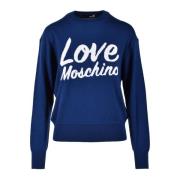 Wolmix Trui Love Moschino , Blue , Dames