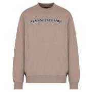 Stijlvolle Wollen Trui Armani Exchange , Beige , Heren