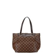 Pre-owned Canvas handbags Louis Vuitton Vintage , Brown , Dames