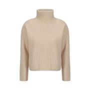 Goliath Turtleneck Sweater Beige Max Mara , Beige , Dames