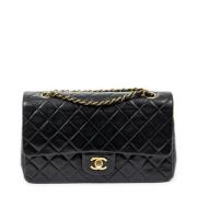 Pre-owned Leather chanel-bags Chanel Vintage , Black , Dames