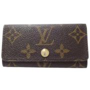 Pre-owned Canvas key-holders Louis Vuitton Vintage , Brown , Dames