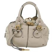 Pre-owned Leather handbags Chloé Pre-owned , Beige , Dames