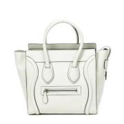 Pre-owned Leather handbags Celine Vintage , White , Dames