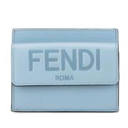 Pre-owned Leather wallets Fendi Vintage , Blue , Dames