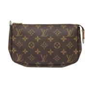 Pre-owned Canvas clutches Louis Vuitton Vintage , Brown , Dames