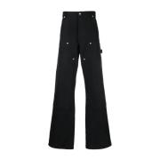 Zwarte Canvas Timmerman Straight Jeans Heron Preston , Black , Heren