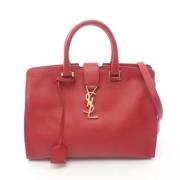 Pre-owned Leather handbags Saint Laurent Vintage , Red , Dames