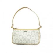 Pre-owned Leather handbags Salvatore Ferragamo Pre-owned , White , Dam...