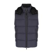 Gewatteerd hooggesloten vest Moorer , Blue , Heren