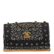 Pre-owned Cotton chanel-bags Chanel Vintage , Black , Dames