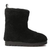 Zwarte sneeuwlaarzen met schapenwol Kazar Studio , Black , Dames