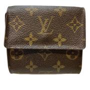 Pre-owned Canvas wallets Louis Vuitton Vintage , Brown , Dames