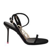 Stijlvolle Sandaal met Rubberen Zool Pinko , Black , Dames