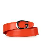 Pre-owned Leather belts Gucci Vintage , Orange , Dames