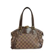 Pre-owned Canvas handbags Louis Vuitton Vintage , Brown , Dames