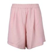 Linnen Shorts voor Avondkleding 8PM , Pink , Dames