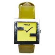 Pre-owned Stainless Steel watches Fendi Vintage , Green , Dames