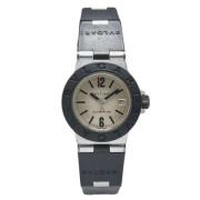 Pre-owned Rubber watches Bvlgari Vintage , Gray , Dames