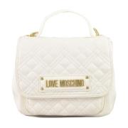 Stijlvolle PU-tas Love Moschino , White , Dames