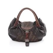 Pre-owned Canvas fendi-bags Fendi Vintage , Brown , Dames