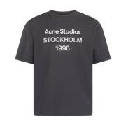 T-shirts Acne Studios , Black , Heren