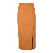 Elegante rok met elasthaanmix Patrizia Pepe , Orange , Dames