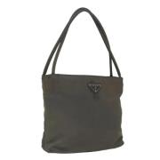 Pre-owned Nylon totes Prada Vintage , Gray , Dames