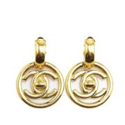 Pre-owned Metal chanel-jewelry Chanel Vintage , Yellow , Dames